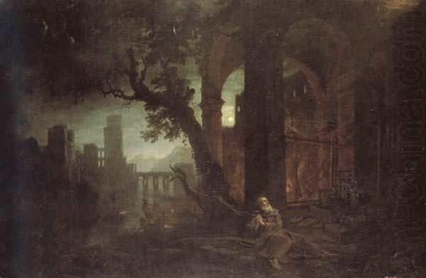 Landscape with the Temptations of St.Anthony Abbot, Claude Lorrain